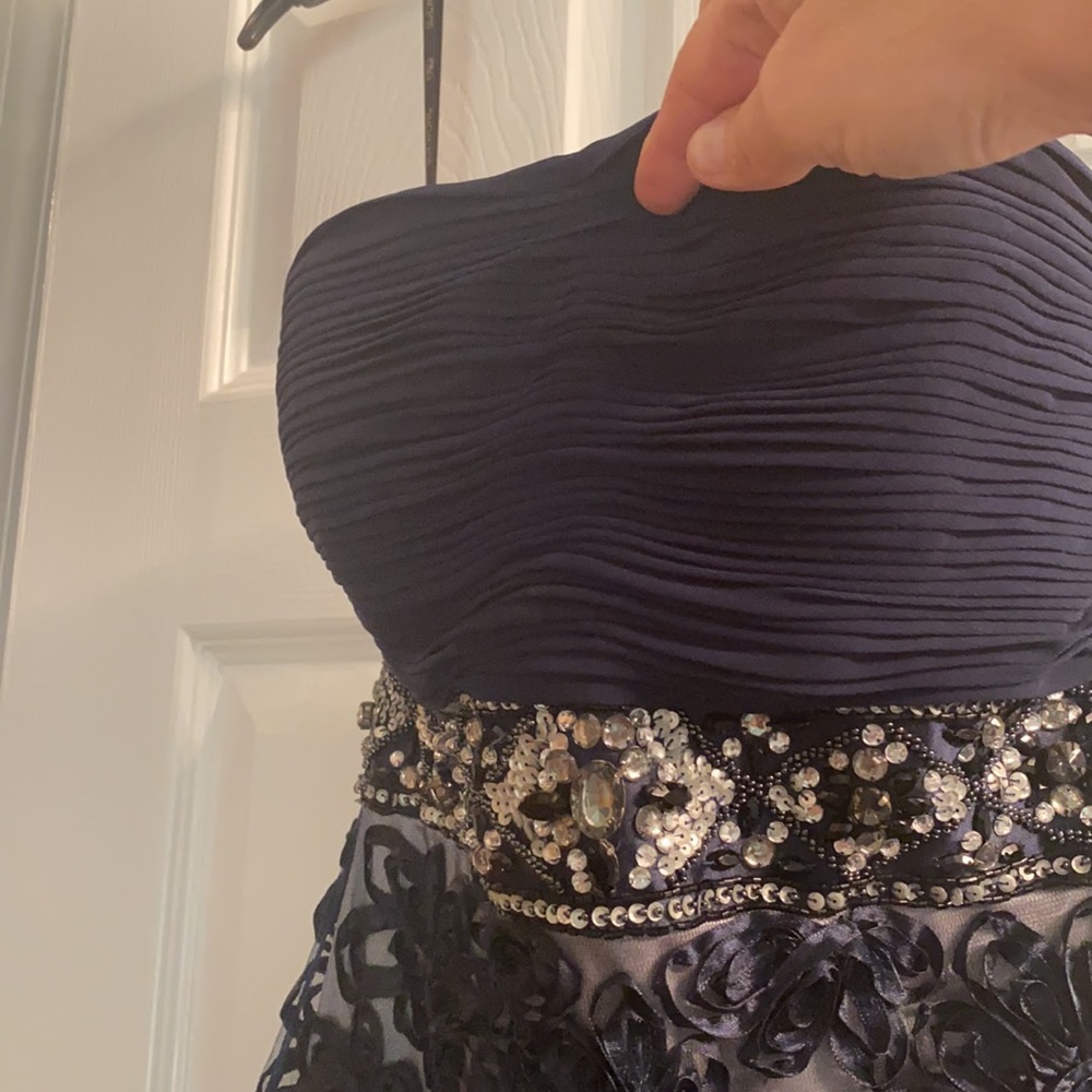 Sue Wong navy cocktail dress - Picture 7 of 7